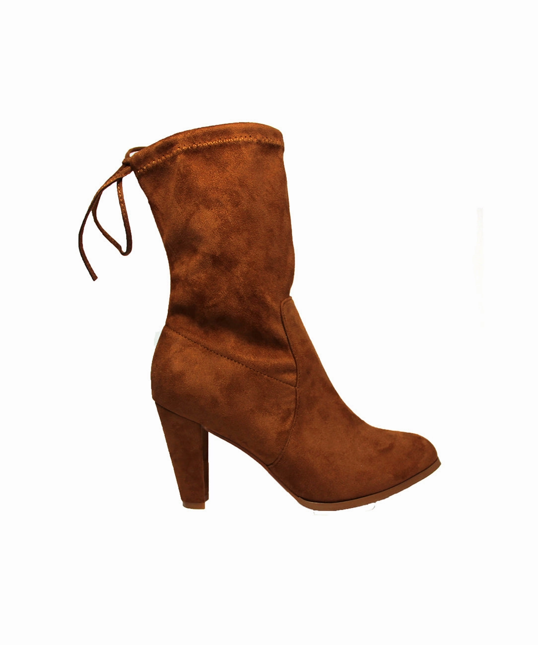 Pamona Tan *FINAL SALE* Flat Brown Ankle Boots With Zip
