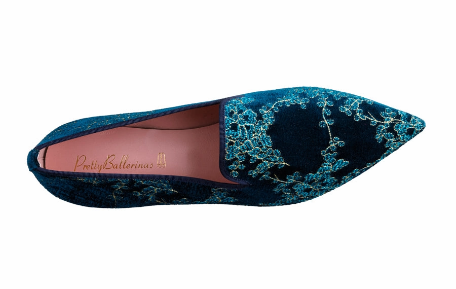 Pb Geisha Blue Best Flat Sole Shoes For Lifting