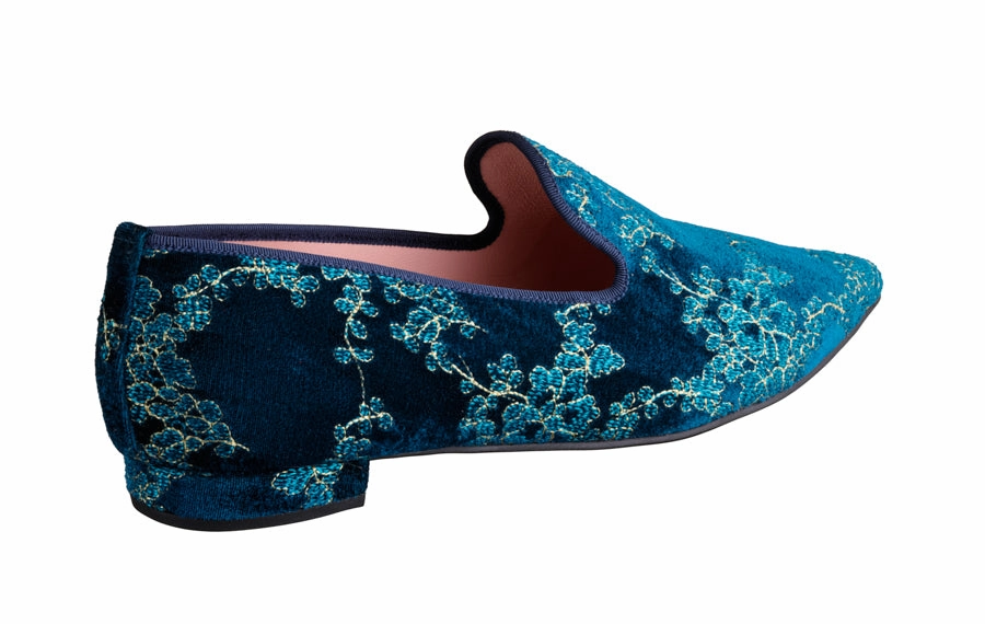 Pb Geisha Blue Waffle Racing Flat Moon Shoe 1972