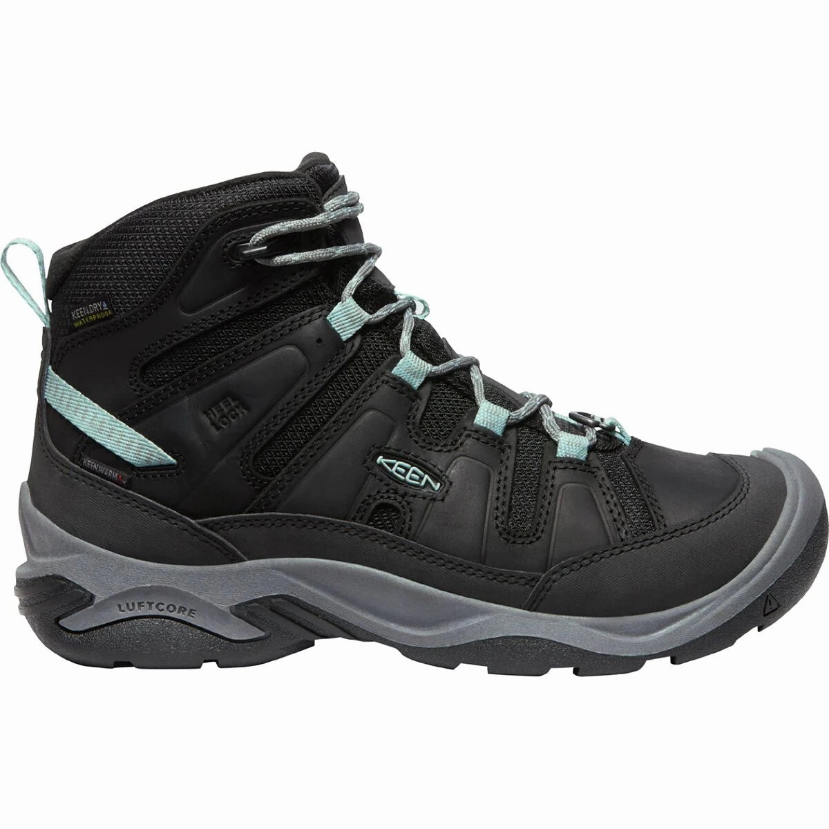 Circadia Mid Polar Black/Cloud Blue Hiking Boots Leather Vs Synthetic