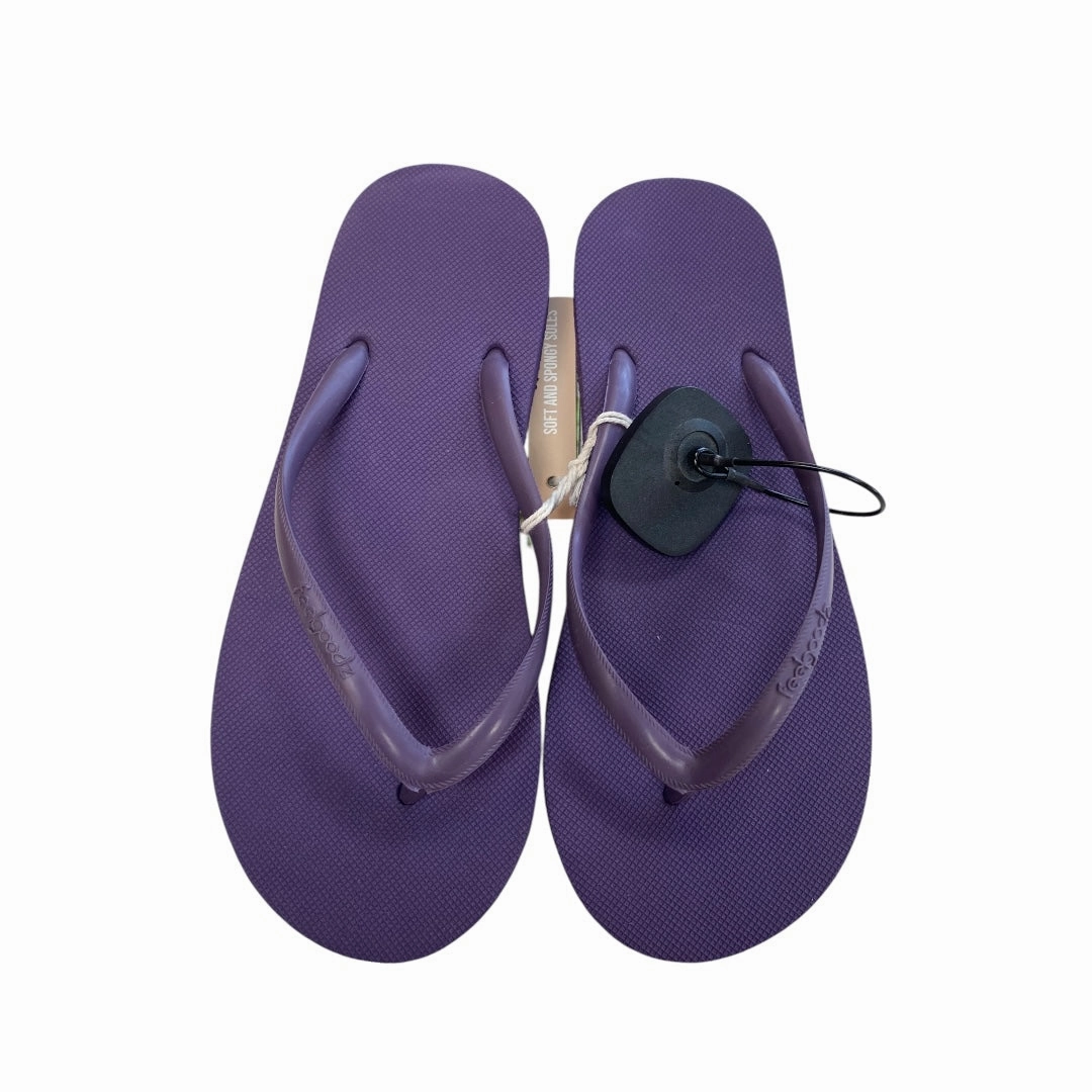 Mardi Gras Flip Flops Sandals Flip Flops By Clothes Mentor In Purple, Size:7