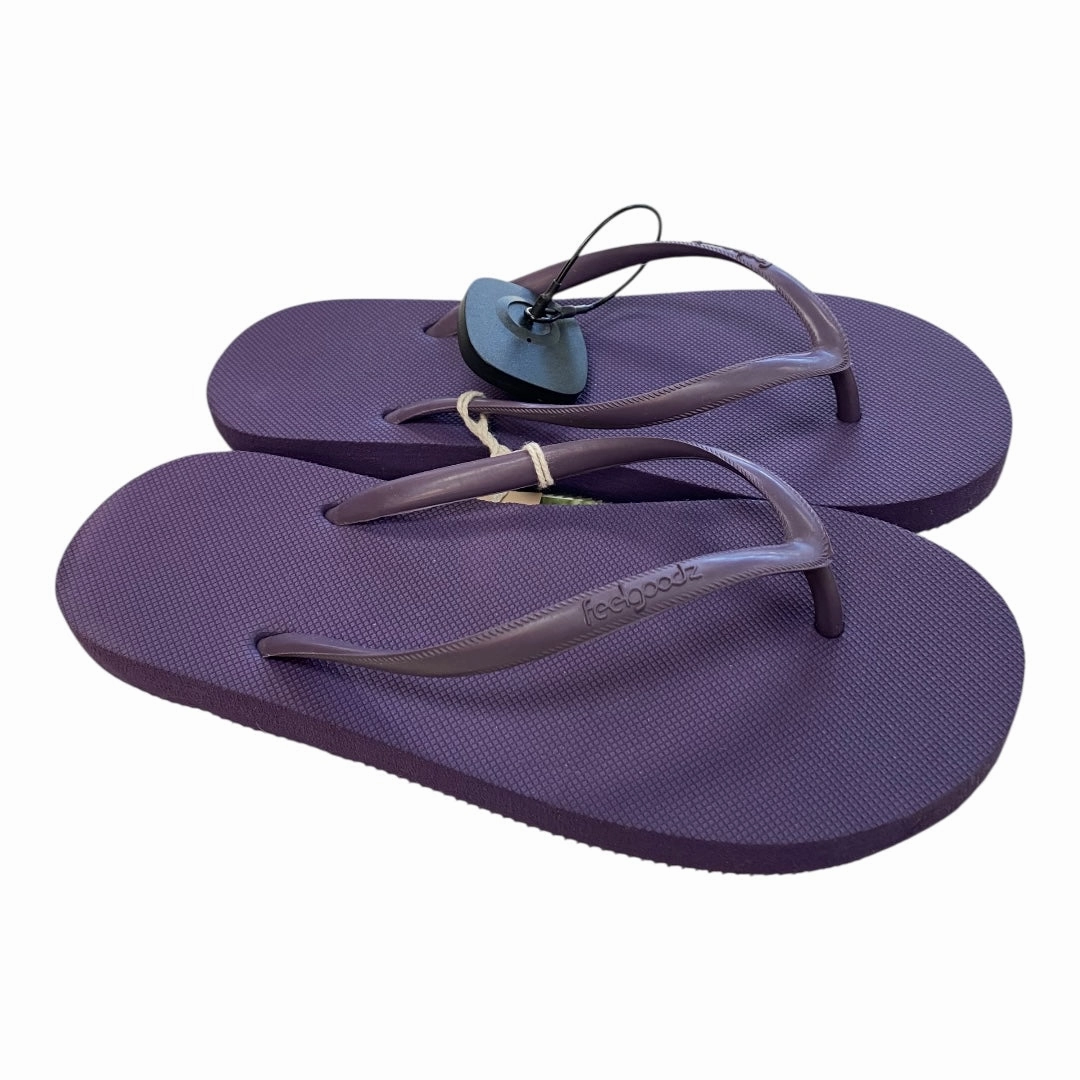 Sandals Flip Flops By Clothes Mentor In Purple, Size:7 Flip Flops Size 2