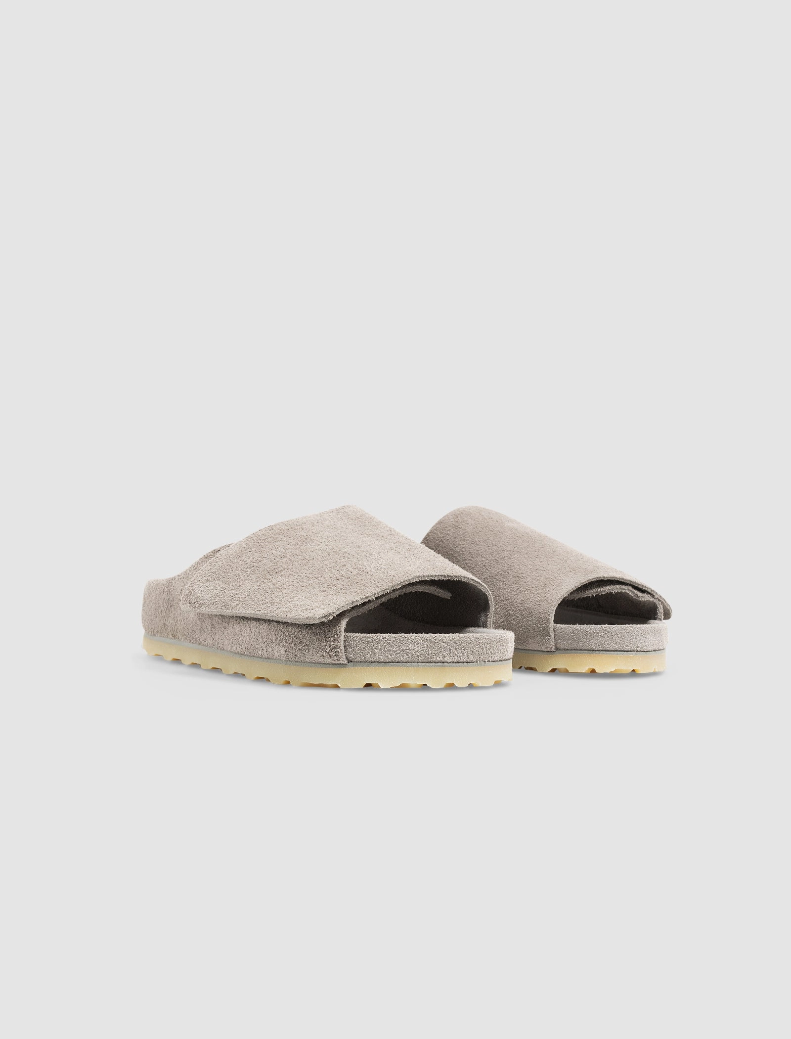 FEAR OF GOD X BIRKENSTOCK THE LOS FELIZ SUEDE "CEMENT" Liliana Slippers