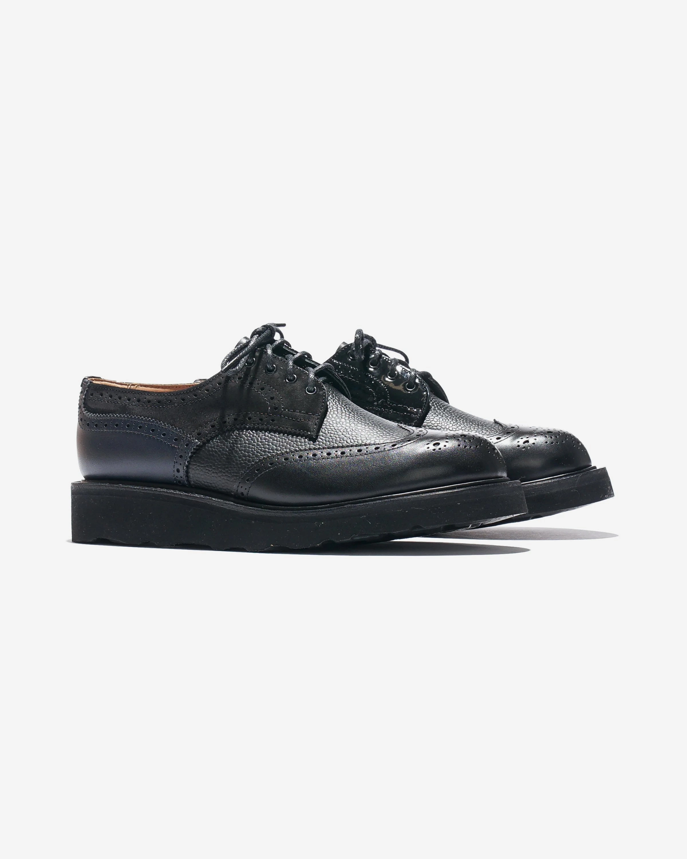 Prada Derby Lace-up Shoes Multi-Tone Derby Black