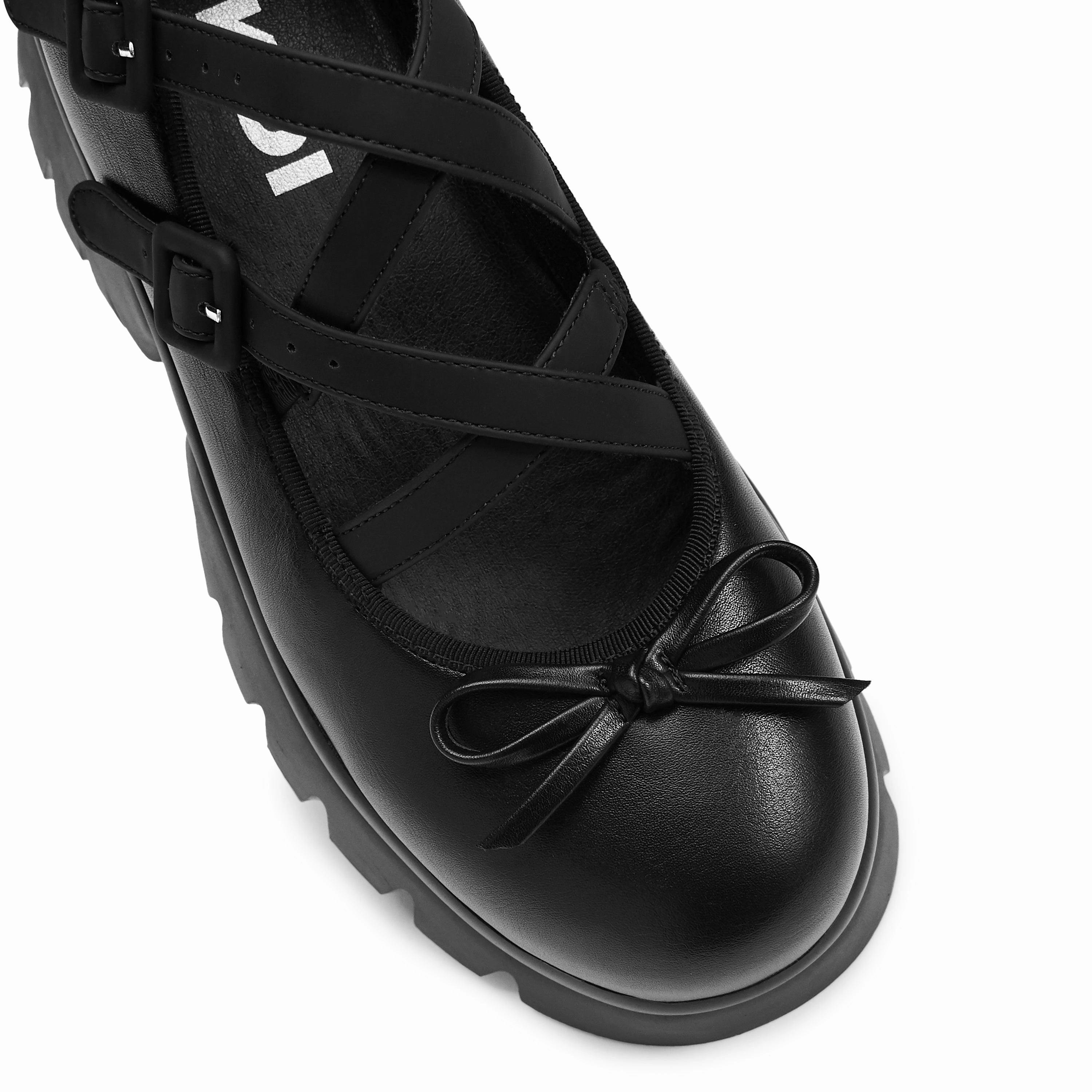 Mary Jane Clunky Shoes Margot Monster Platform Mary Janes - Black