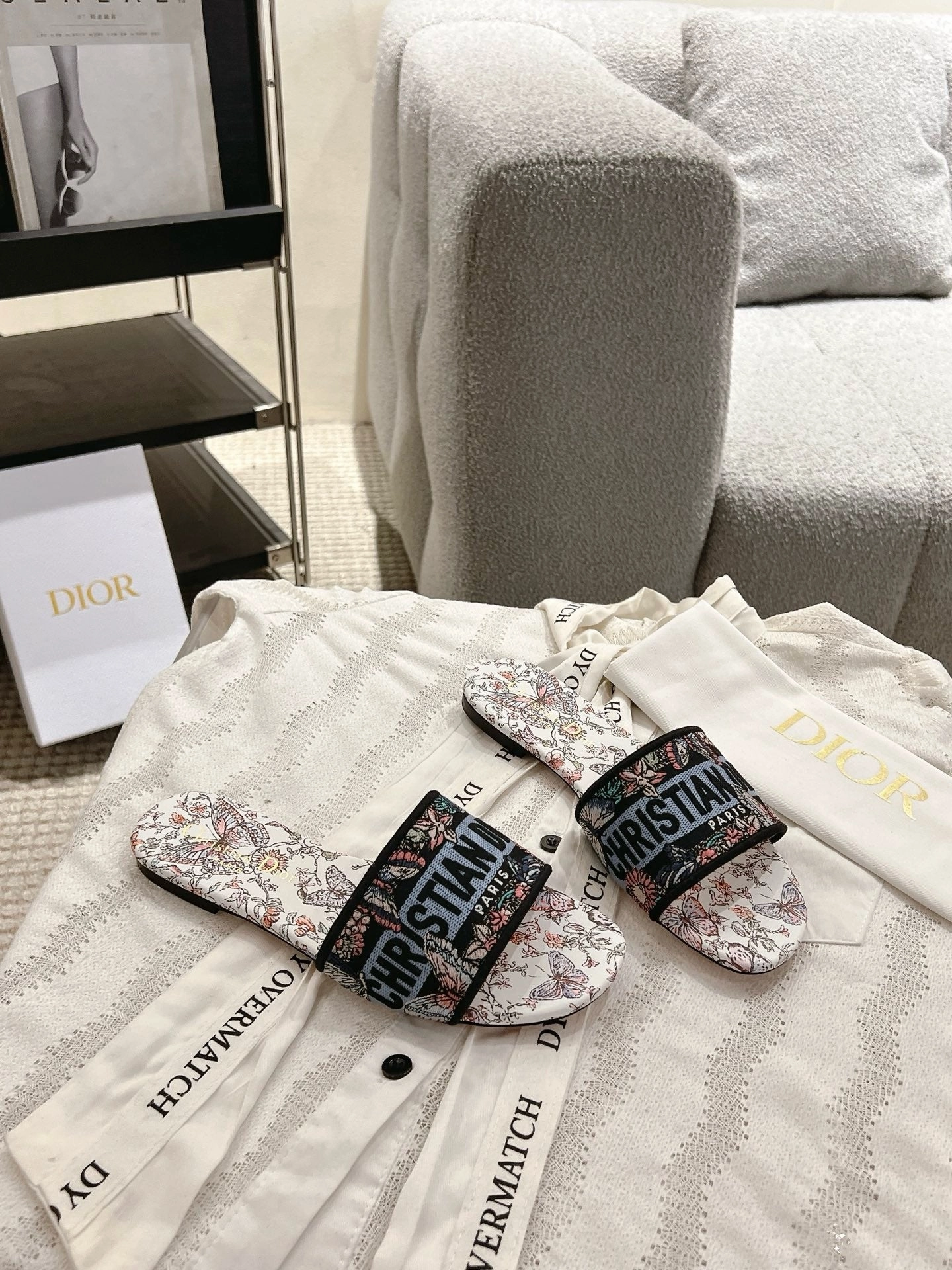 Sole Society Flat Shoes SE1662 Dior Dway Slide / Size5-12