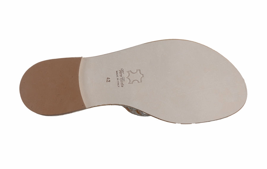 Pf Dragon Gold Flat Shoes With Rubber Soles