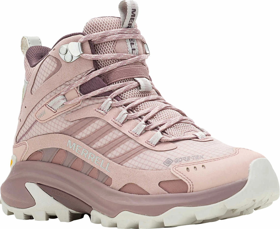 Shoelaces For Hiking Boots Merrell Moab Speed 2 Mid GORE-TEX Womens Walking Boots - Pink