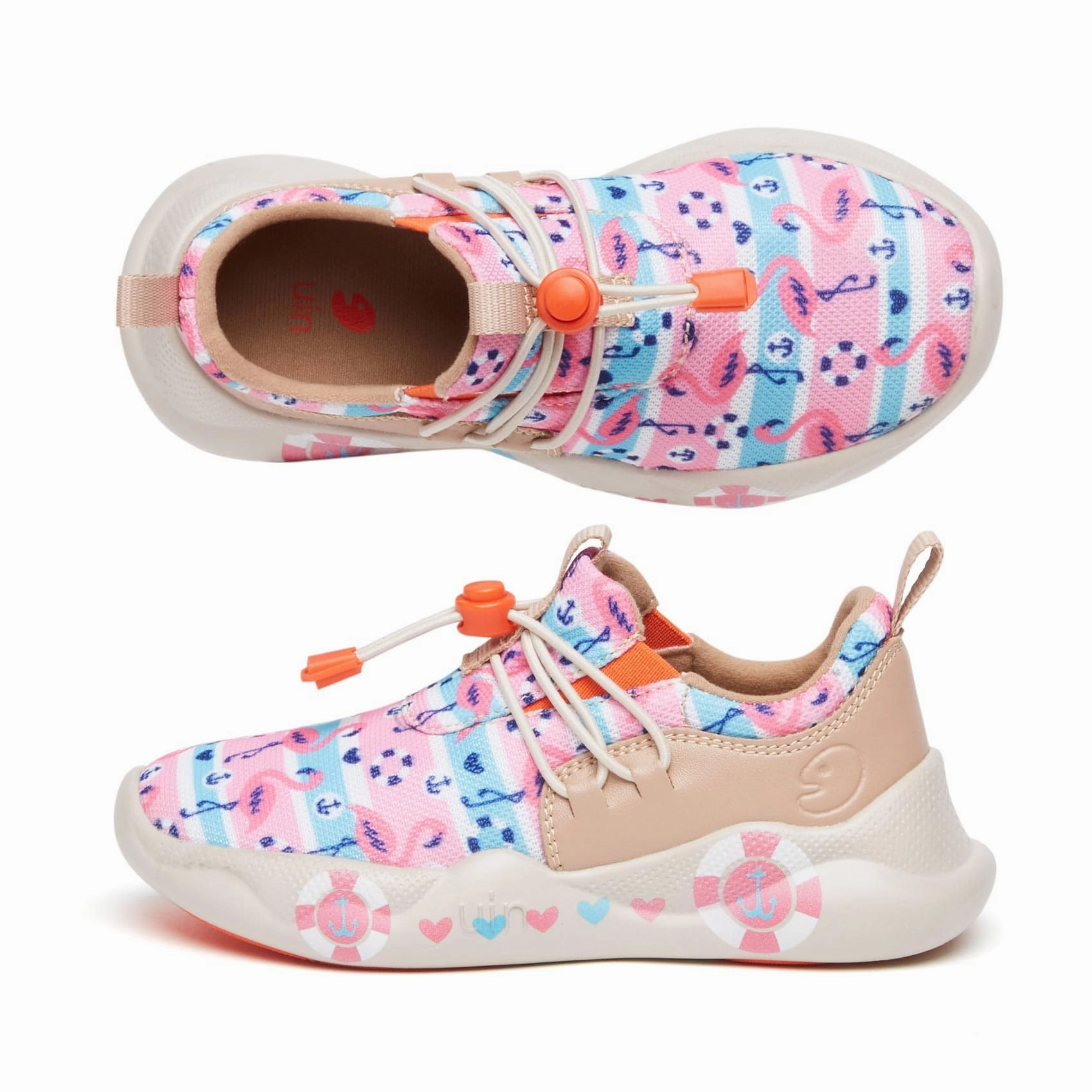 Holographic Sneakers Pink Flamingos Mijas XIII Kid