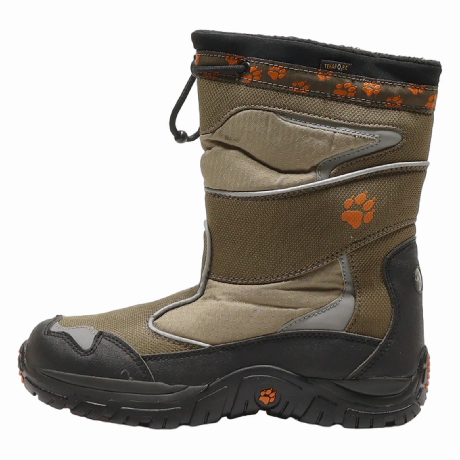 JACK WOLFSKIN Snow Boots Brown Synthetic Boys UK 4 Snow Boots Fashionable