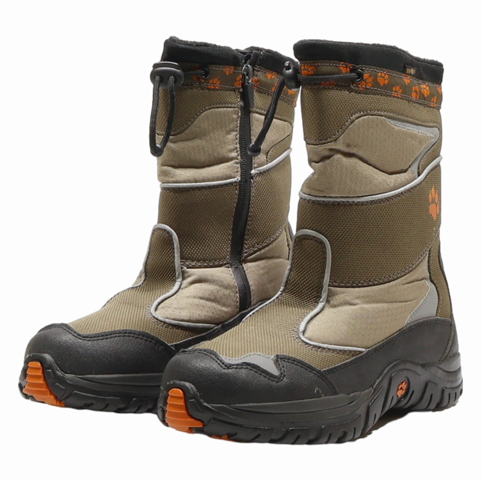 JACK WOLFSKIN Snow Boots Brown Synthetic Boys UK 4 Hunters Snow Boots