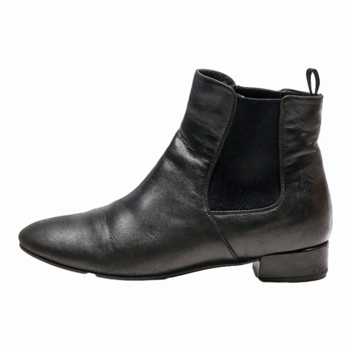 Scarosso Chelsea Boots PRADA Chelsea Boots Black Leather Womens UK 3