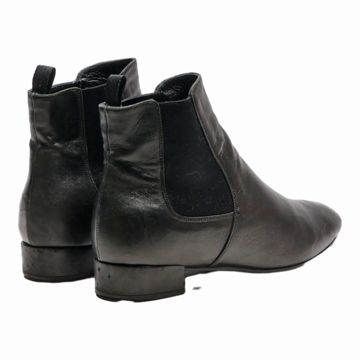 Wide Fit Chelsea Boots PRADA Chelsea Boots Black Leather Womens UK 3