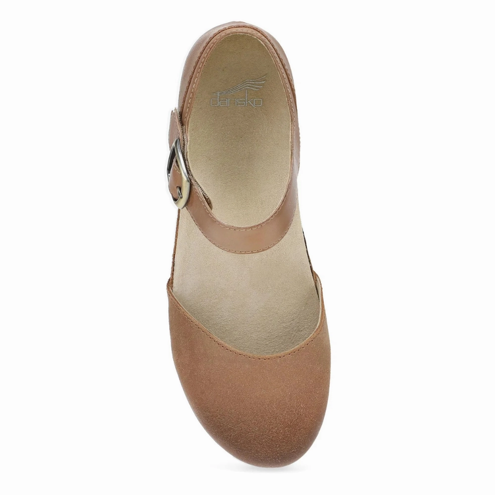 Dansko Mae Tan Burnished Suede Mary Jane (Women's) Startrite Sunflower Mary Jane Shoes