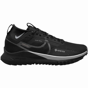 Men's Nike Pegasus Trail 4 Gore-Tex, Black/Wolf Grey/Reflect Silver, 9 D Medium Running Shoes For Trails