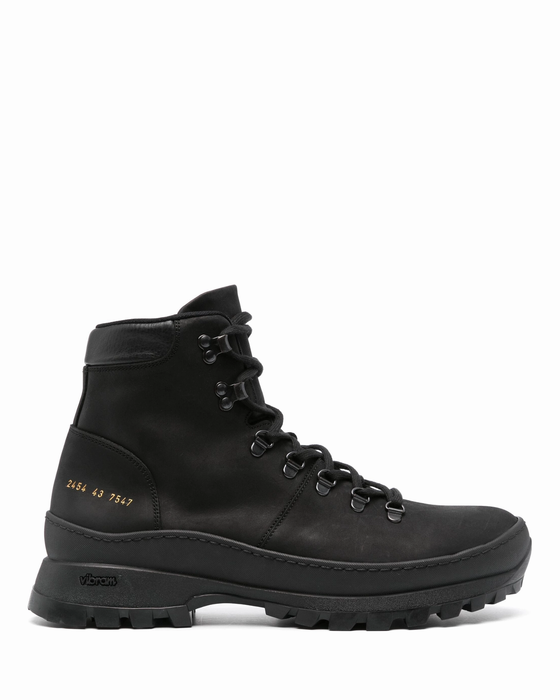 Hiking Boot Black Leather Quick Lace Hiking Boots