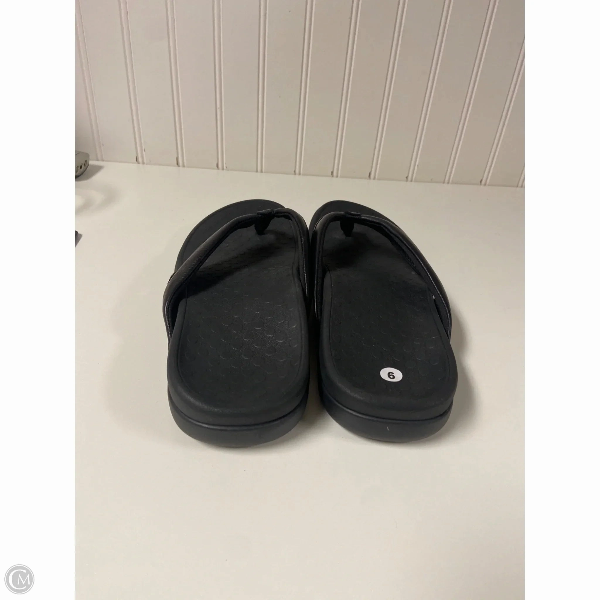 Sandals Flip Flops By Vionic In Black, Size: 9 Tory Burch Flip Flops