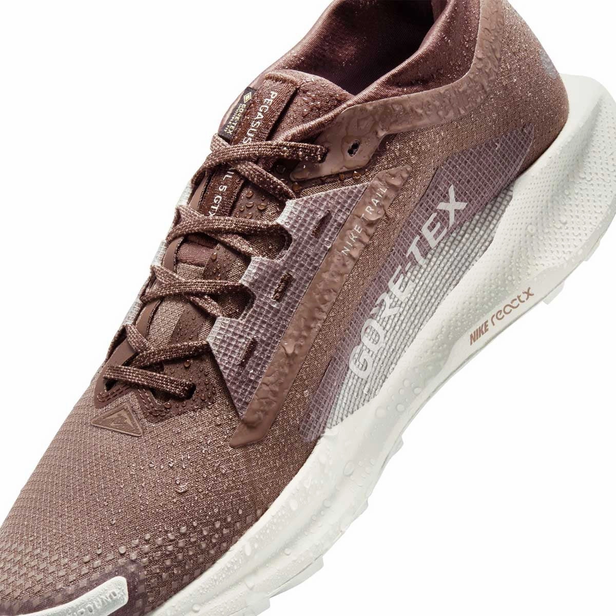 Best Backpacking Trail Shoes REACTX PEGASUS TRAIL 5 GORE-TEX SP 'Mink Brown Moon Particle'