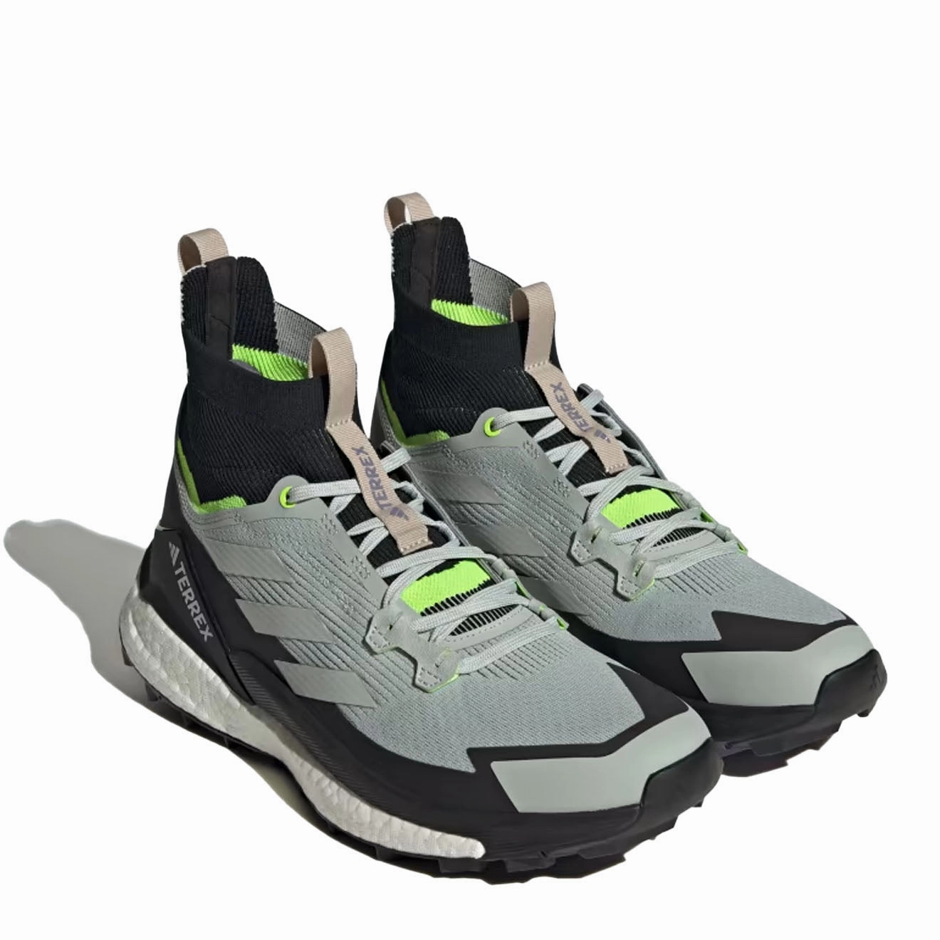 Best Hiking Boots For Rough Terrain Adidas Terrex Free Hiker 2.0 Hiking Shoes Wonder Silver / Wonder Silver / Lucid Lemon