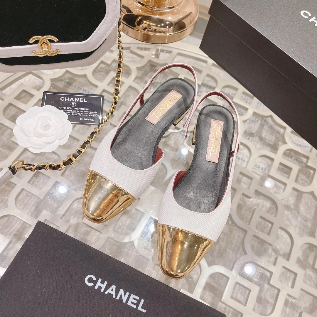 Flat Shoes With A Strap Across The Ankle SE985 CC Slingbacks / Size4-11