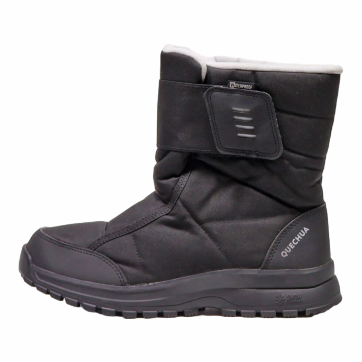 QUECHUA Snow Boots Black Synthetic Womens UK 7.5 Timberland Boots Good For Snow