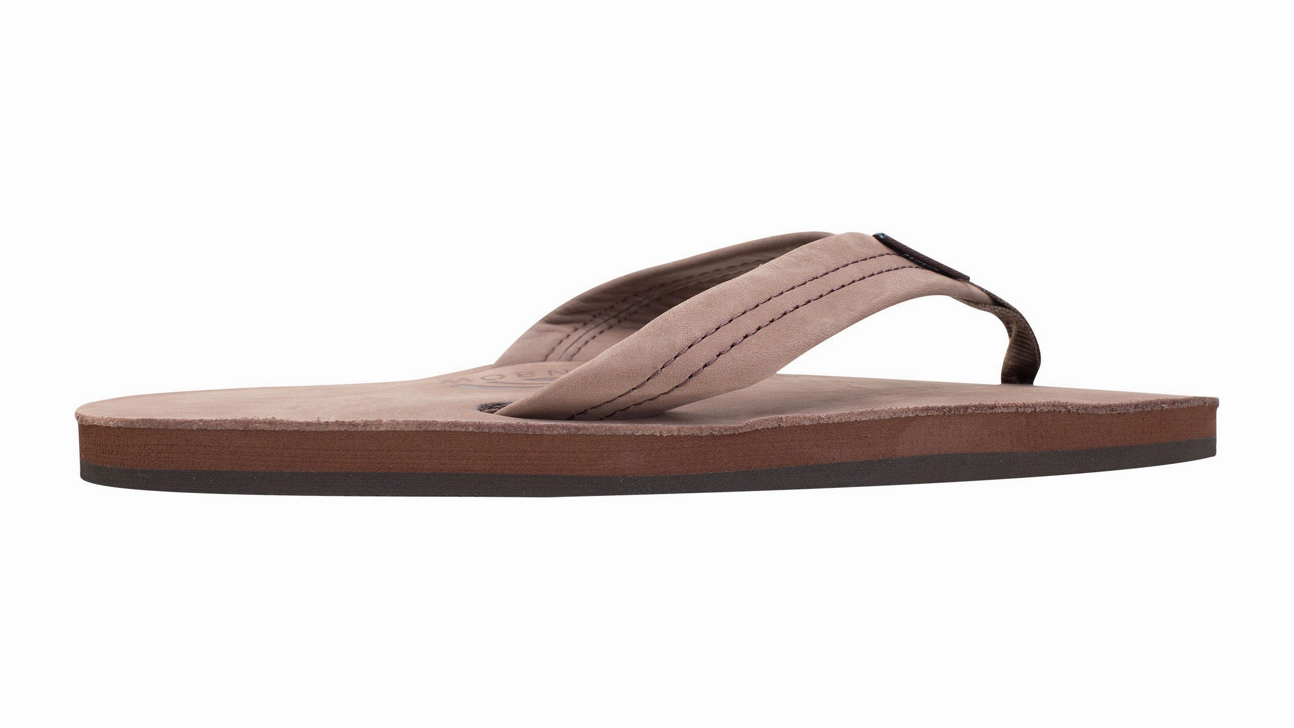 Rainbow Single Layer Leather Sandal-Expresso Sandals Royal Caribbean Reviews