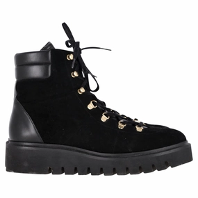 Northside Pioneer Hiking Boots Stuart Weitzman Chalet Hiking Boots in Black Suede