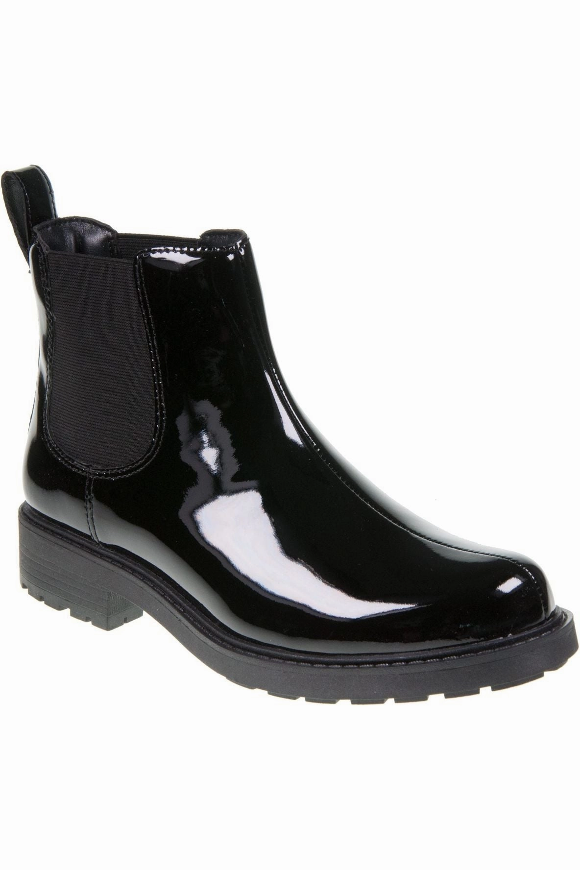 Chelsea Boots Or Lace Up Clark Orinoco2 Lane black patent wide fit