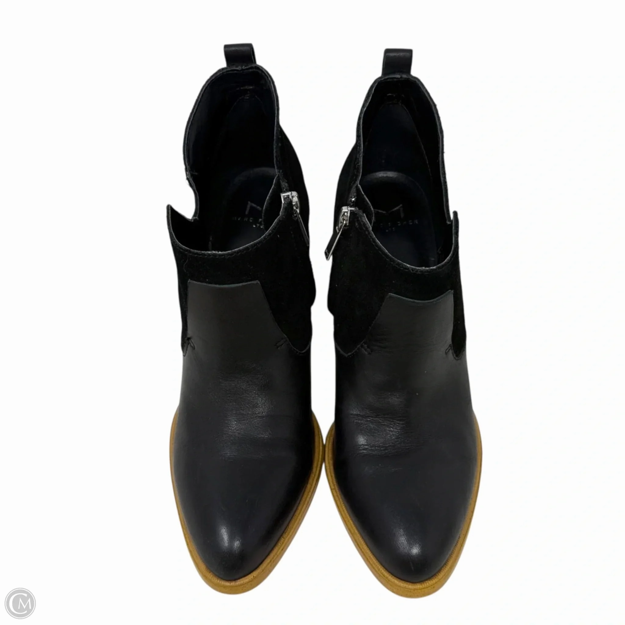 Ida Chelsea Boot Ginger Pointed Toe Ankle Chelsea Boots By Marc Fisher In Black, Size: 6.5