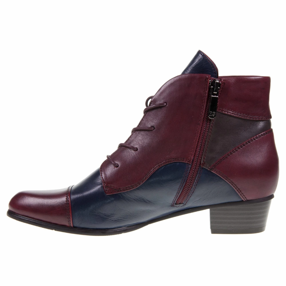 Steptronic Chelsea Boots Regarde Le Ciel Stefany 123 Sangria Glove Leather Boot (Women's)