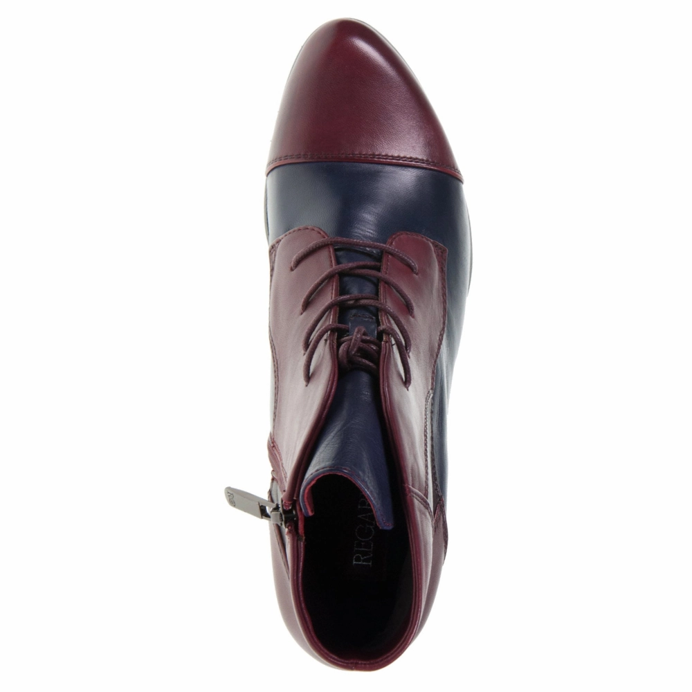 Regarde Le Ciel Stefany 123 Sangria Glove Leather Boot (Women's) 2960 Chelsea Boots