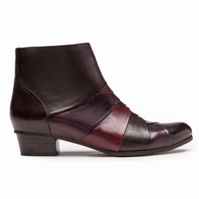 Patent Croc Chelsea Boots Regarde Le Ciel Stefany 172 Testa Di Moro/Vino/Sangria Bootie (Women's)