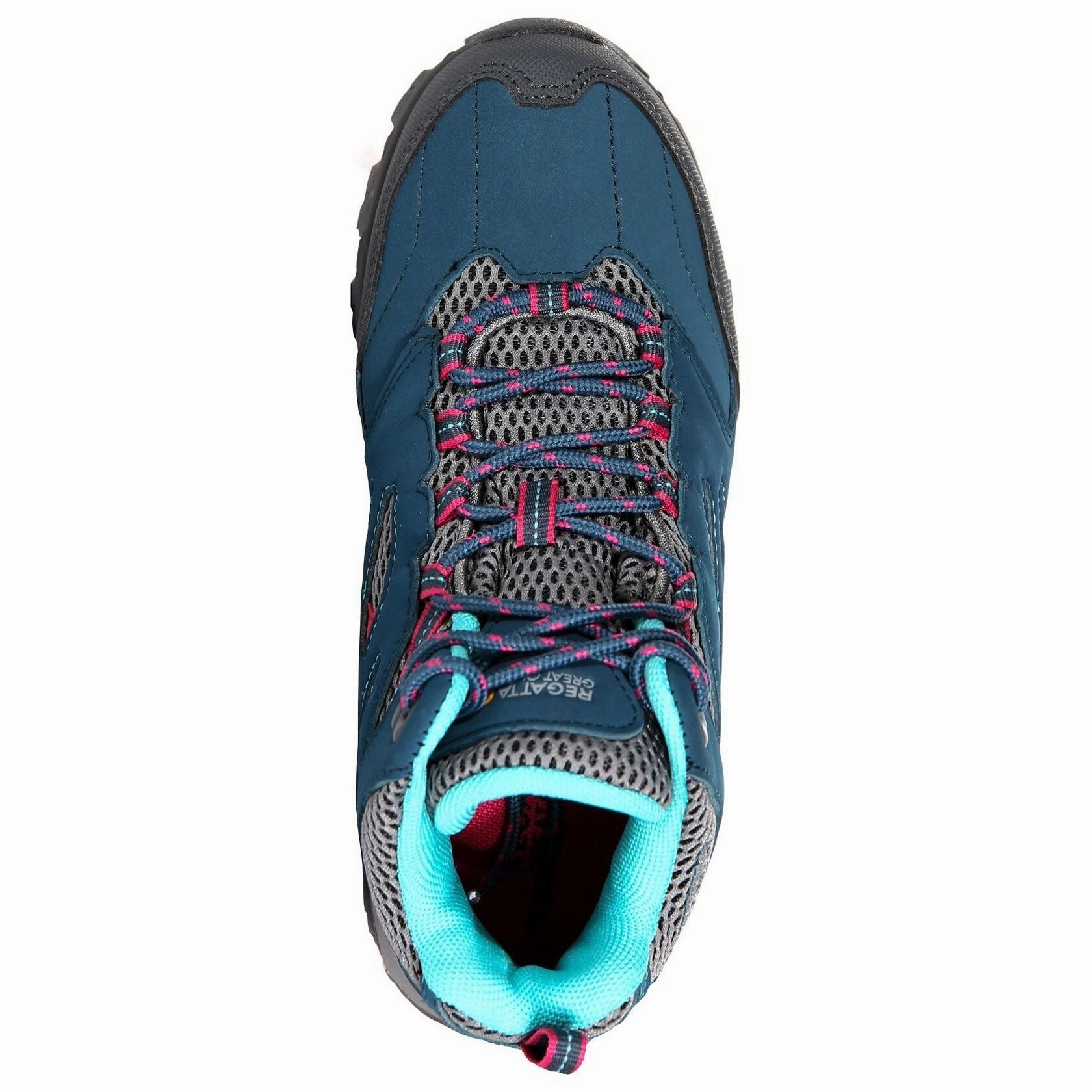 Hiking Boots With Vibram Soles Regatta Holcombe Mid Waterproof Junior Walking Boots - Blue