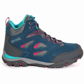 Regatta Holcombe Mid Waterproof Junior Walking Boots - Blue Best Mid Range Hiking Boots