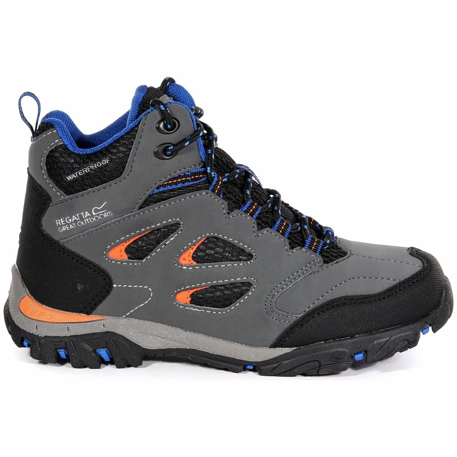 Regatta Holcombe Mid Waterproof Junior Walking Boots - Grey Timberland Hiking Boots Clearance