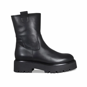 Loose Ankle Boots Reign: Black Leather