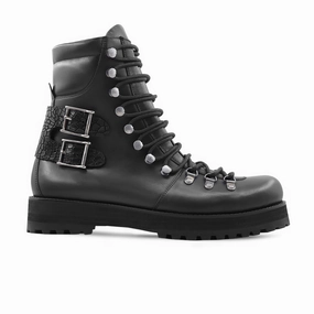 Mountain - Men's Black Calf Leather Boot Army Surplus Boots