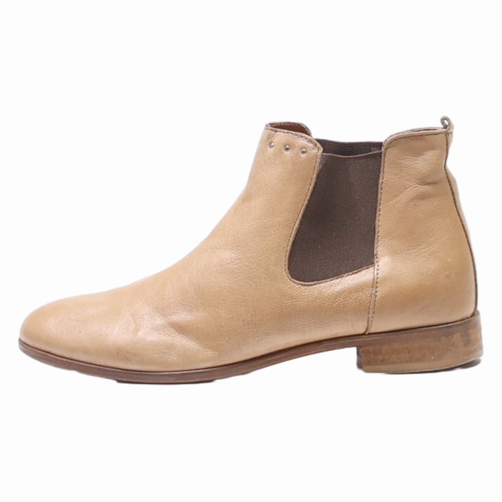 Calfskin Snake Wrap Chelsea Boots CREEKS Chelsea Boots Brown Leather Womens UK 4