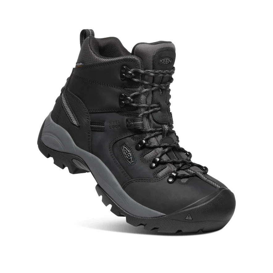 KEEN UTILITY PITTSBURGH ENERGY 6" STEEL TOE - BLACK Work Boots Electrical Hazard Composite Toe