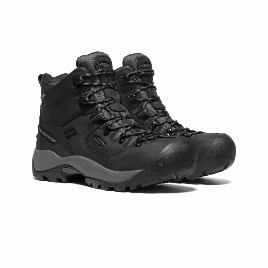 Good Pair Of Work Boots KEEN UTILITY PITTSBURGH ENERGY 6" STEEL TOE - BLACK