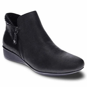 Chunky Chelsea Boot Revere Damascus Onyx/Black Lizard Boot (Women's)