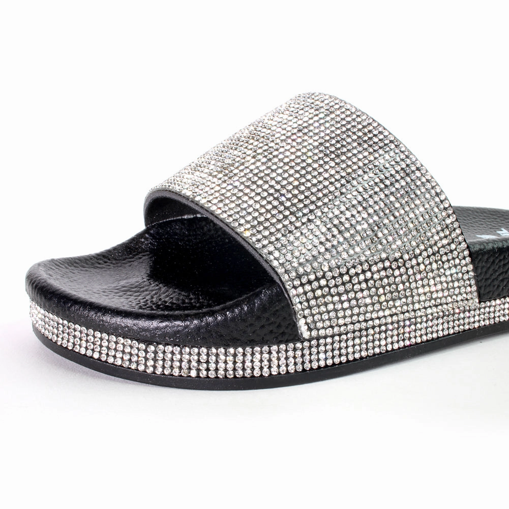 Rhinestone Slide Sandals Most Expensive Slitters