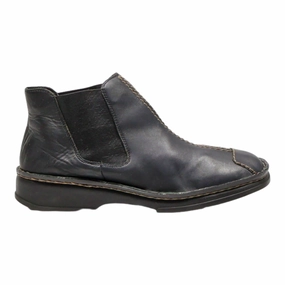 Bugatchi Chelsea Boots RIEKER Chelsea Boots Black Leather Womens UK 6