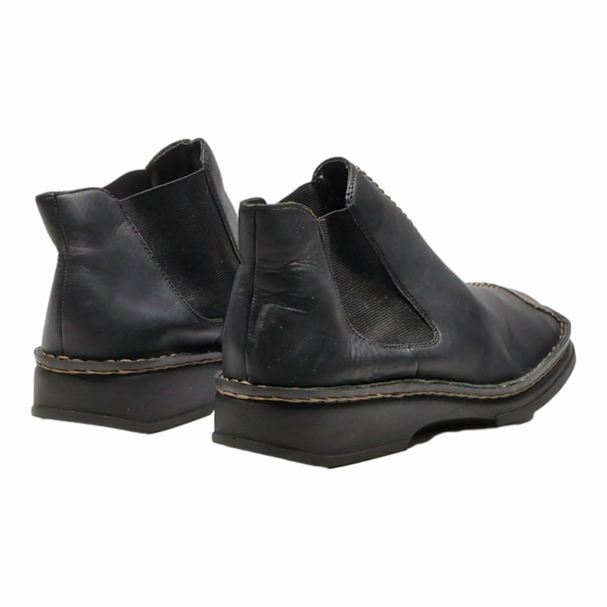 RIEKER Chelsea Boots Black Leather Womens UK 6 Chelsea Boots Turbo