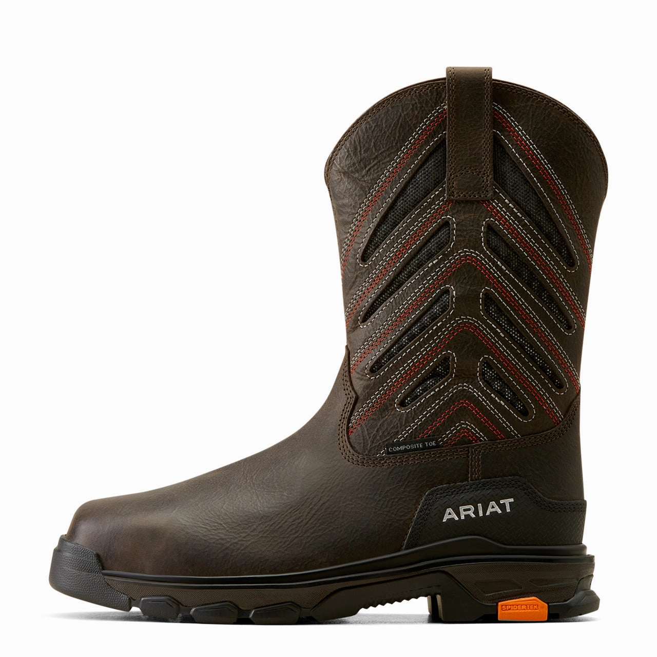 Good Work Boots For Standing On Concrete Ariat Men's Intrepid VentTEK Iron Coffee Brown Work Boot 10050830