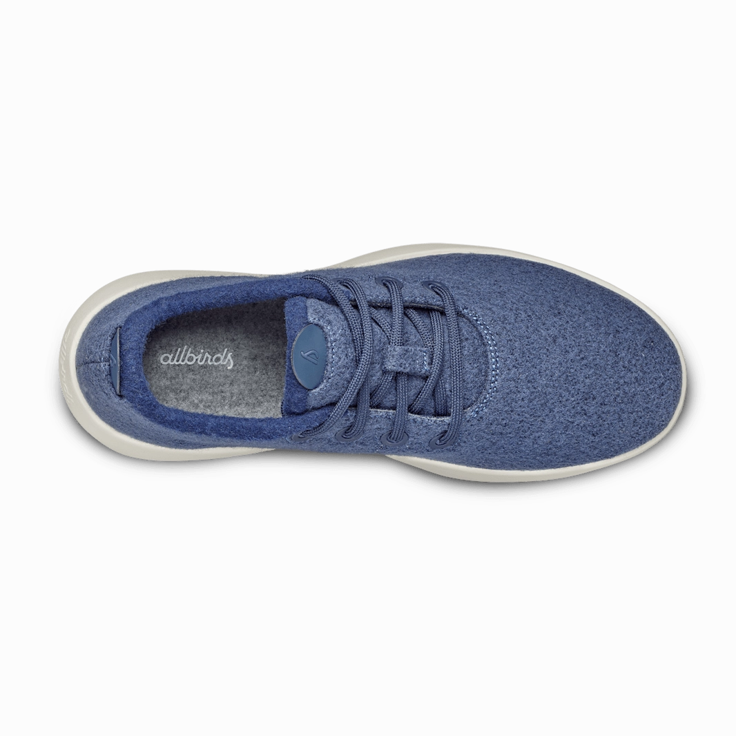 Allbirds Wool Runners Mizzles - LIMITED EDITION: Hazy Indigo (Natural White Sole) Firm Running Shoes