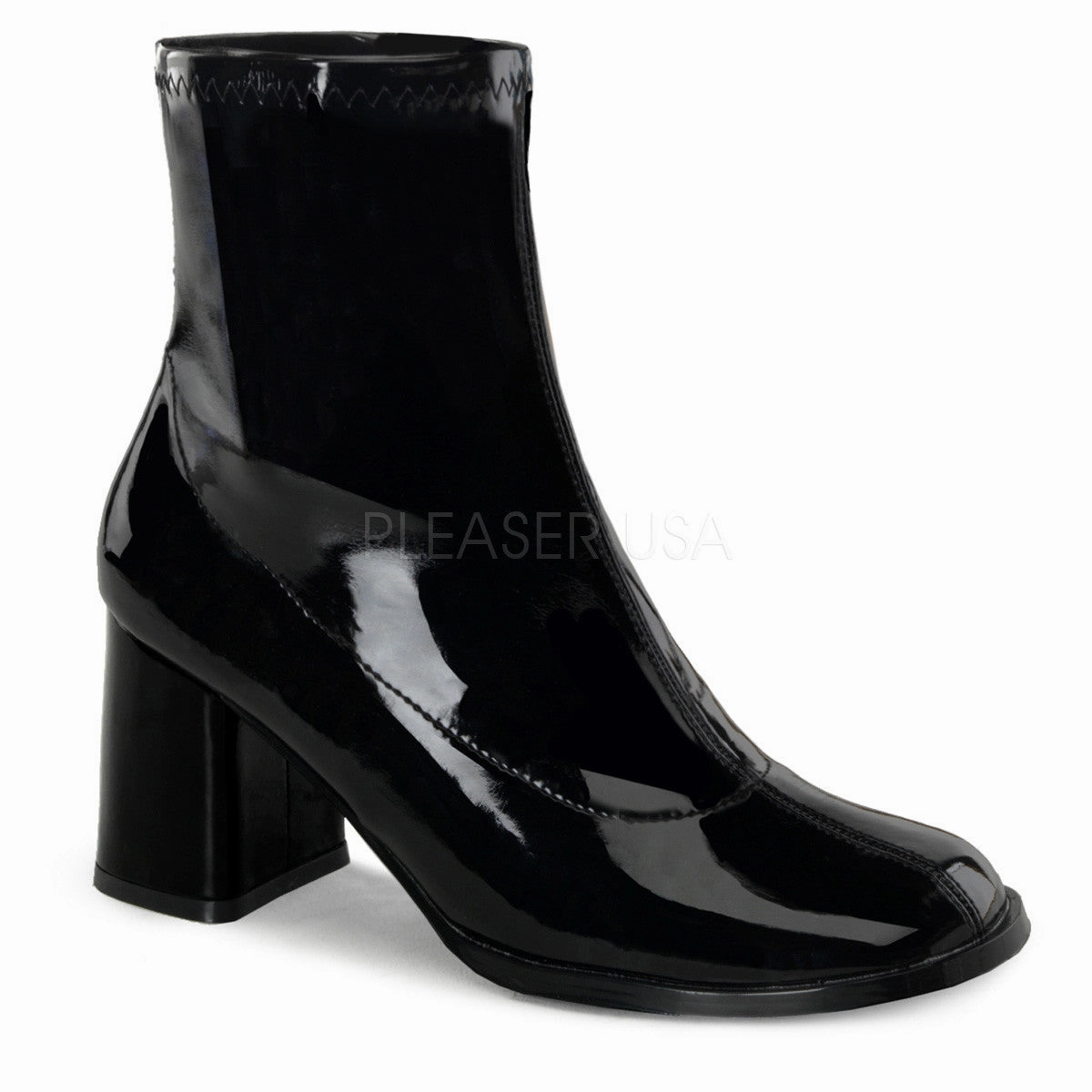 3" Heel GOGO-150 Black Mass Soft Toe Work Boots