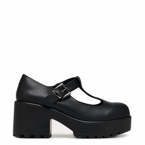 SAI Black Mary Jane Shoes 'Faux Leather Edition' Matte Mary Janes Shoes