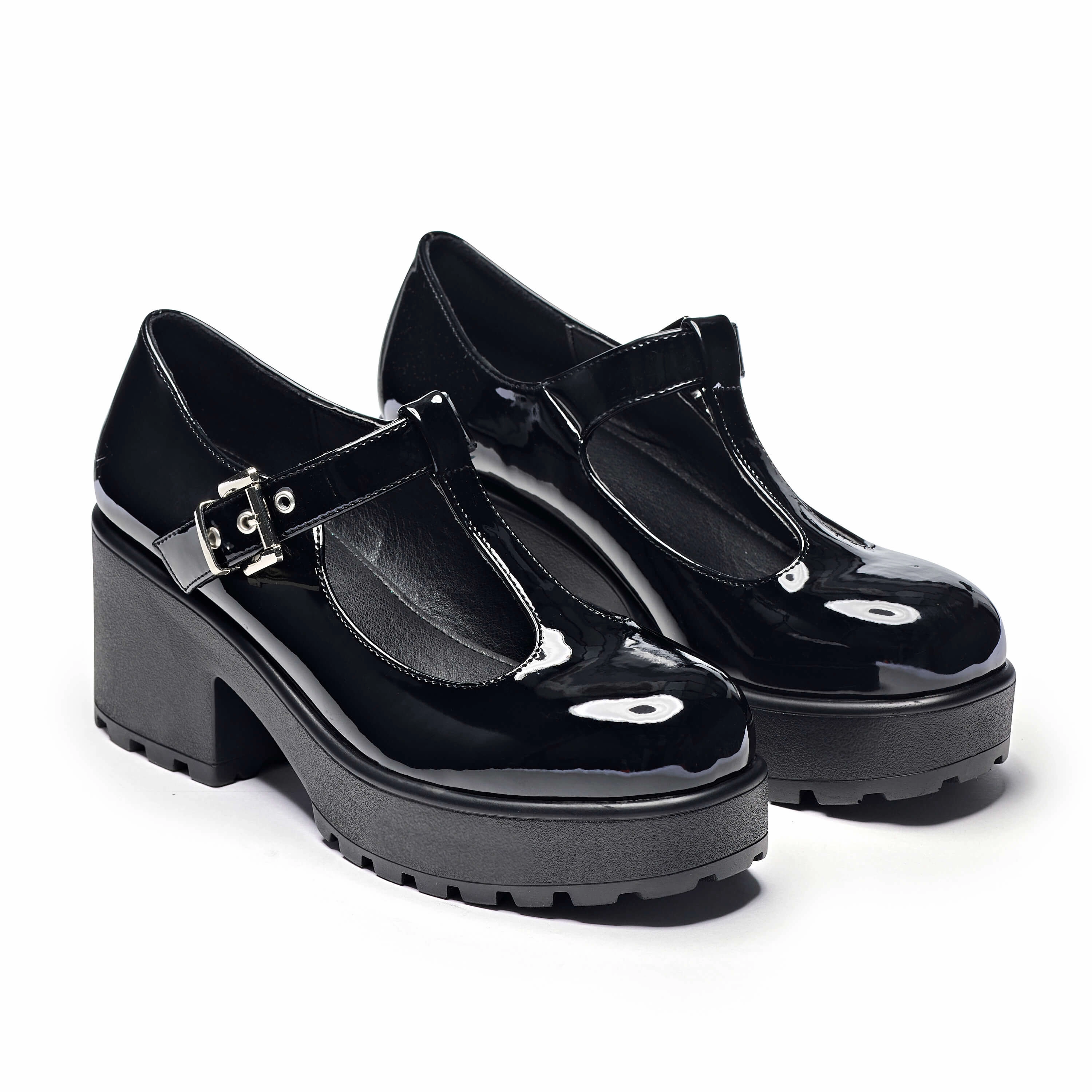 SAI Black Mary Jane Shoes 'Patent Edition' Drew Shoe Orchid Mary Jane