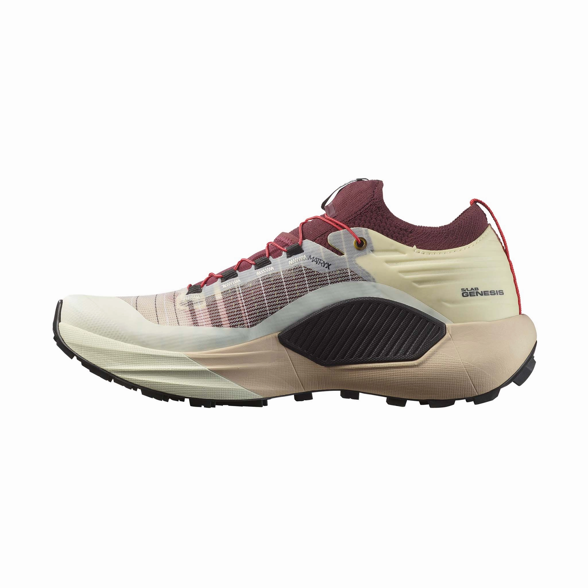 Low Heel Drop Trail Running Shoes Salomon | Unisex S/LAB Genesis Running Shoes - Vanilla Ice